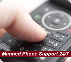 Manned Phone Support 24/7